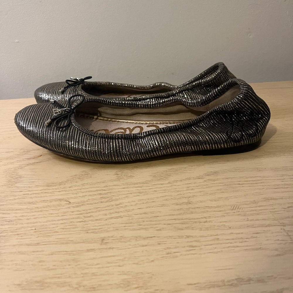 Sam Edelman Metallic Striped Women's Flats - Picture 4 of 8
